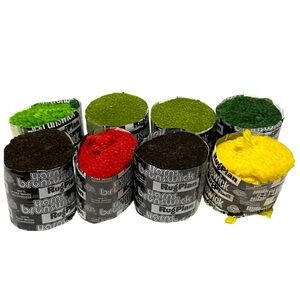 Brunswick Rug Plan Latch Hook Rug Yarn Multiple Colors Greens Brown Yellow Red